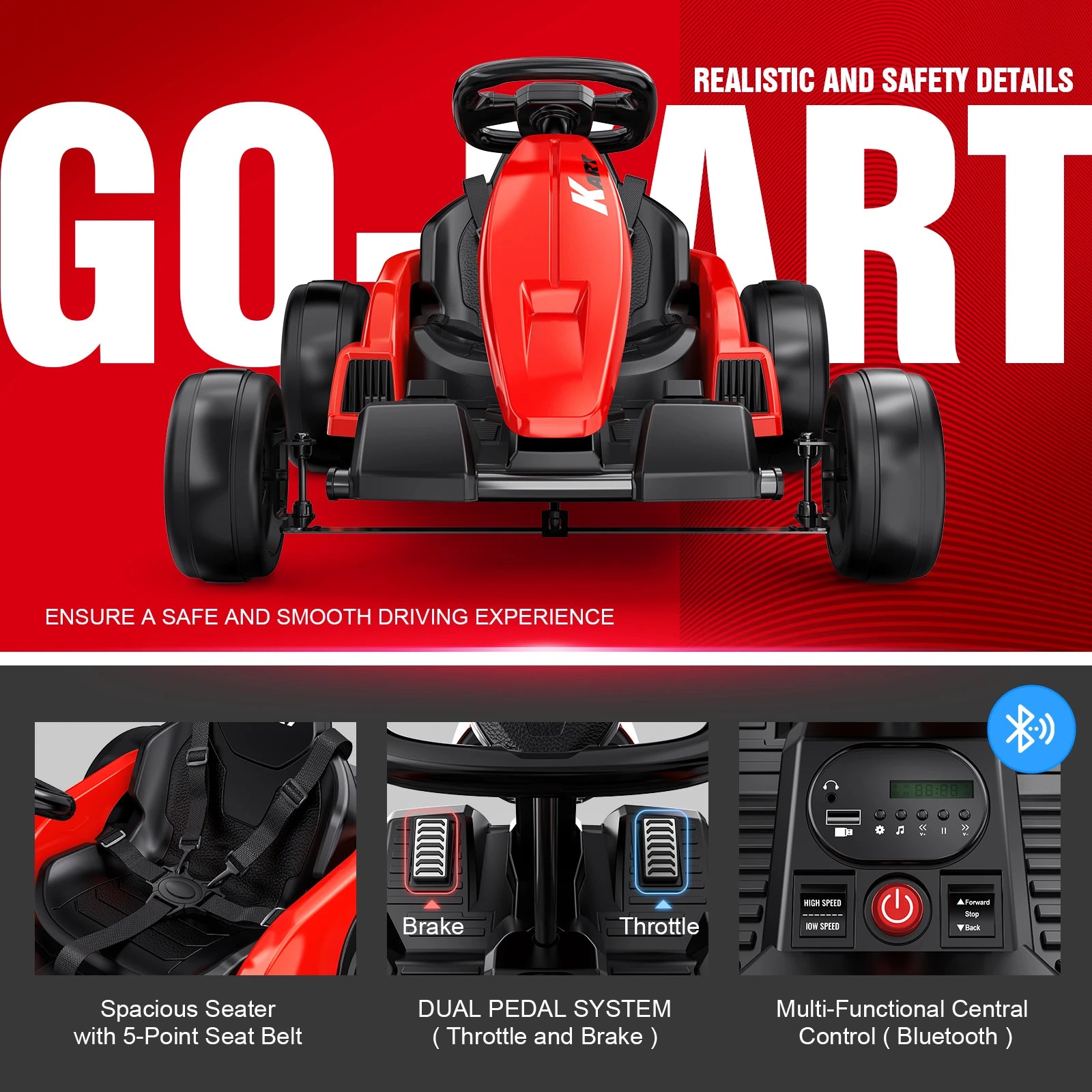 24v kids drift go kart with seat belt 24v kids drift go kart with seat belt