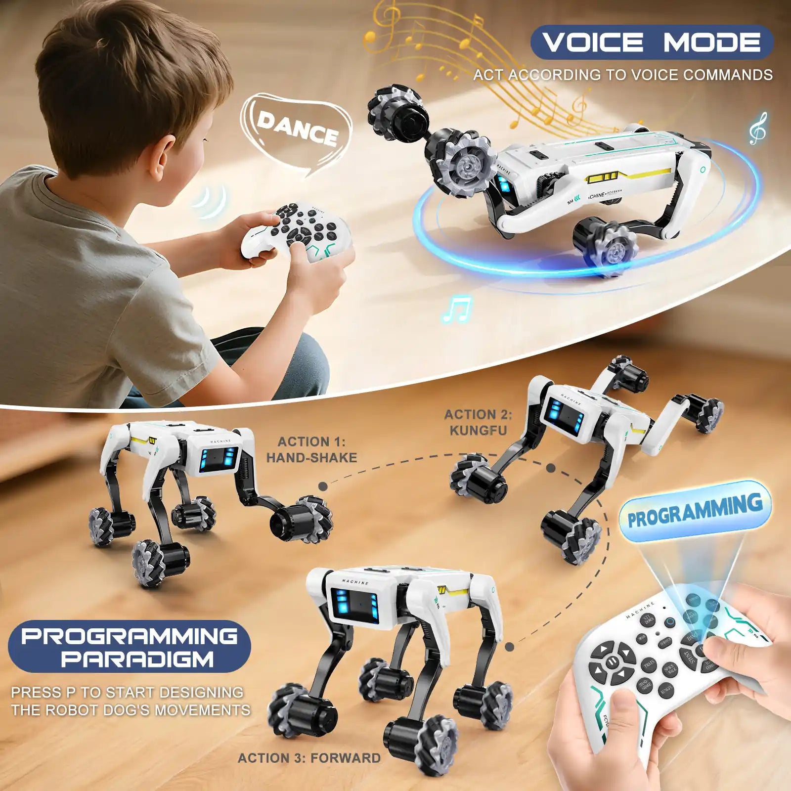3 in 1 robot dog with wheels kit 3 in 1 robot dog with wheels kit