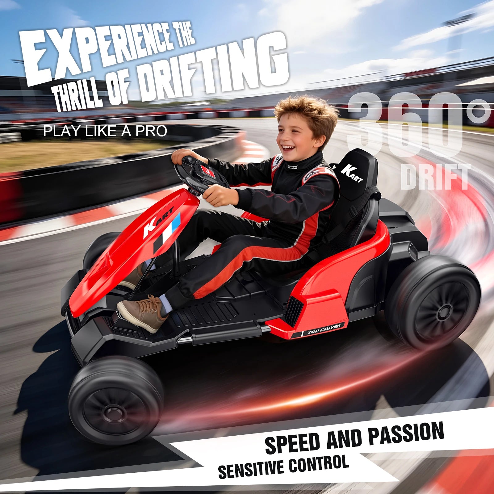 24v kids drift go kart with seat belt 24v kids drift go kart with seat belt
